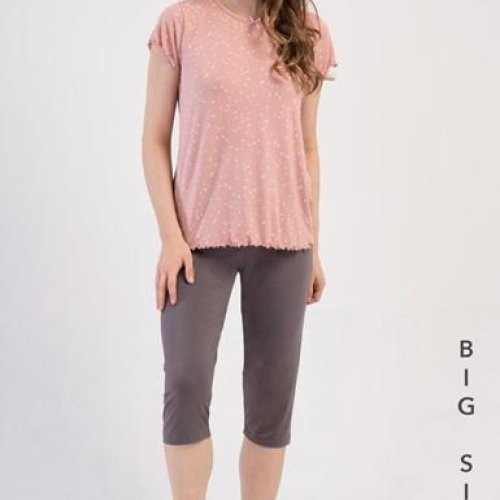 Пижама Trikotag (XL-4XL) T739 pink (лето) Trikotag T739 pink