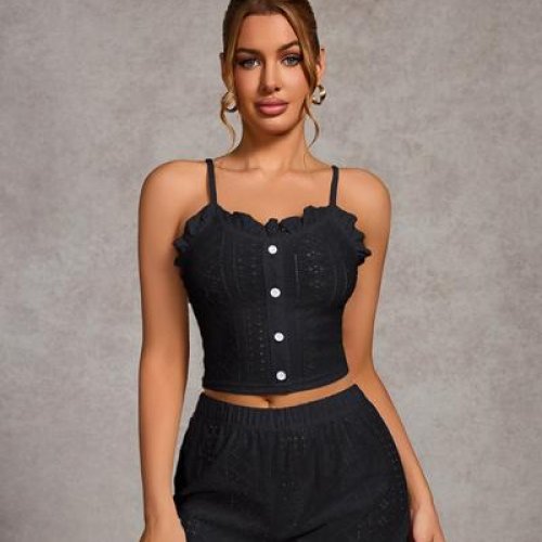 Пижама Trikotag (S-XL) T768 black (лето) Trikotag T768 black