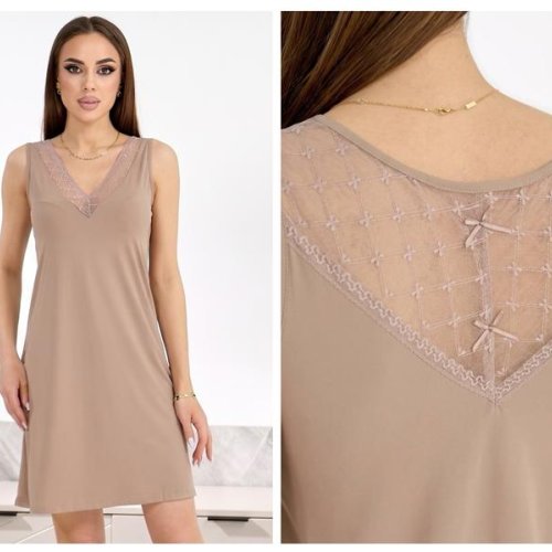 Ночнушка Trikotag (46-48) 6268 beige (лето) Trikotag 6268 beige