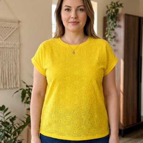 Футболка LeVisha (48-54) 25043-1 yellow (лето) LeVisha 25043-1 yellow