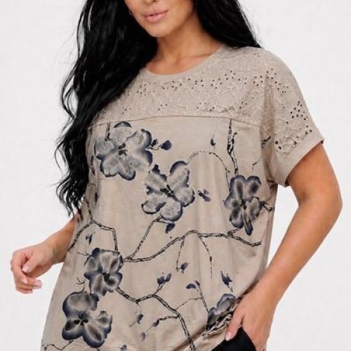 Футболка LeVisha (52-56) 26017 beige (лето) LeVisha 26017 beige