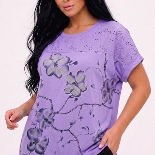 Футболка LeVisha (52-56) 26017 purple (лето) LeVisha 26017 purple
