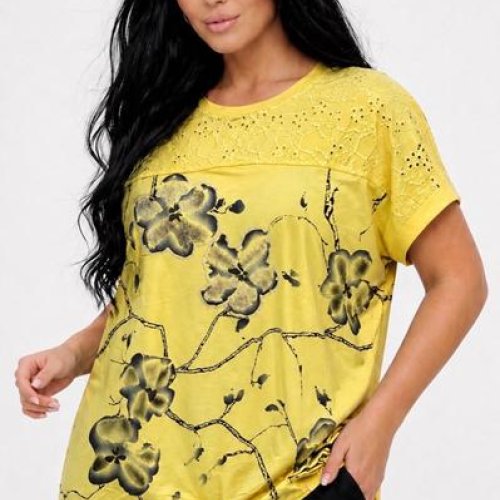 Футболка LeVisha (52-56) 26017 yellow (лето) LeVisha 26017 yellow