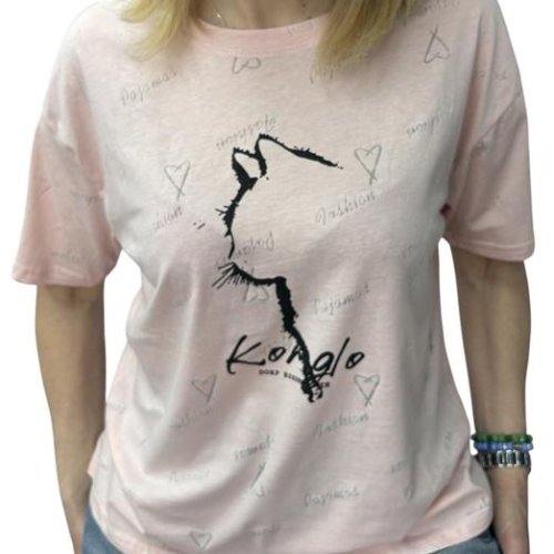 Футболка LeVisha (S-L) 26115 pink (лето) LeVisha 26115 pink