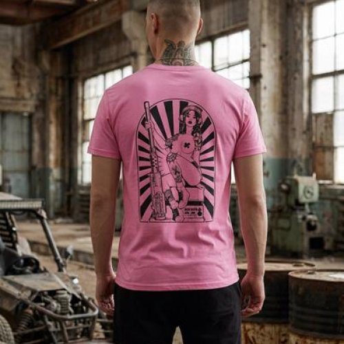 Футболка Madoka (M-3XL) 1429 pink (лето) Madoka 1429 pink