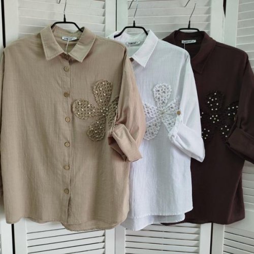 Рубашка Nefertiti (48-54) 8003 brown (деми) Nefertiti 8003 brown