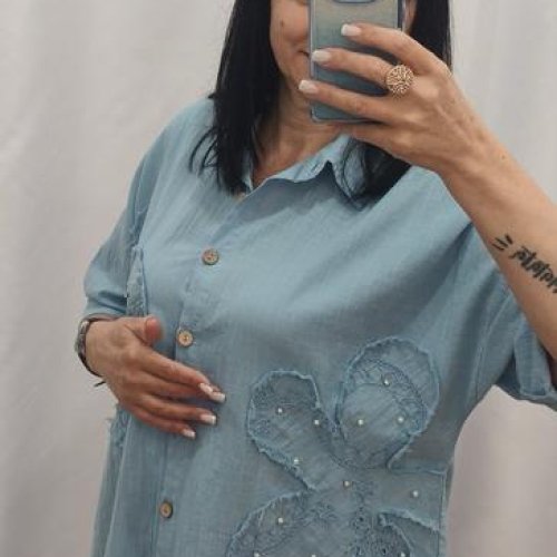 Рубашка Nefertiti (48-54) 8003A l.blue (деми) Nefertiti 8003A l.blue