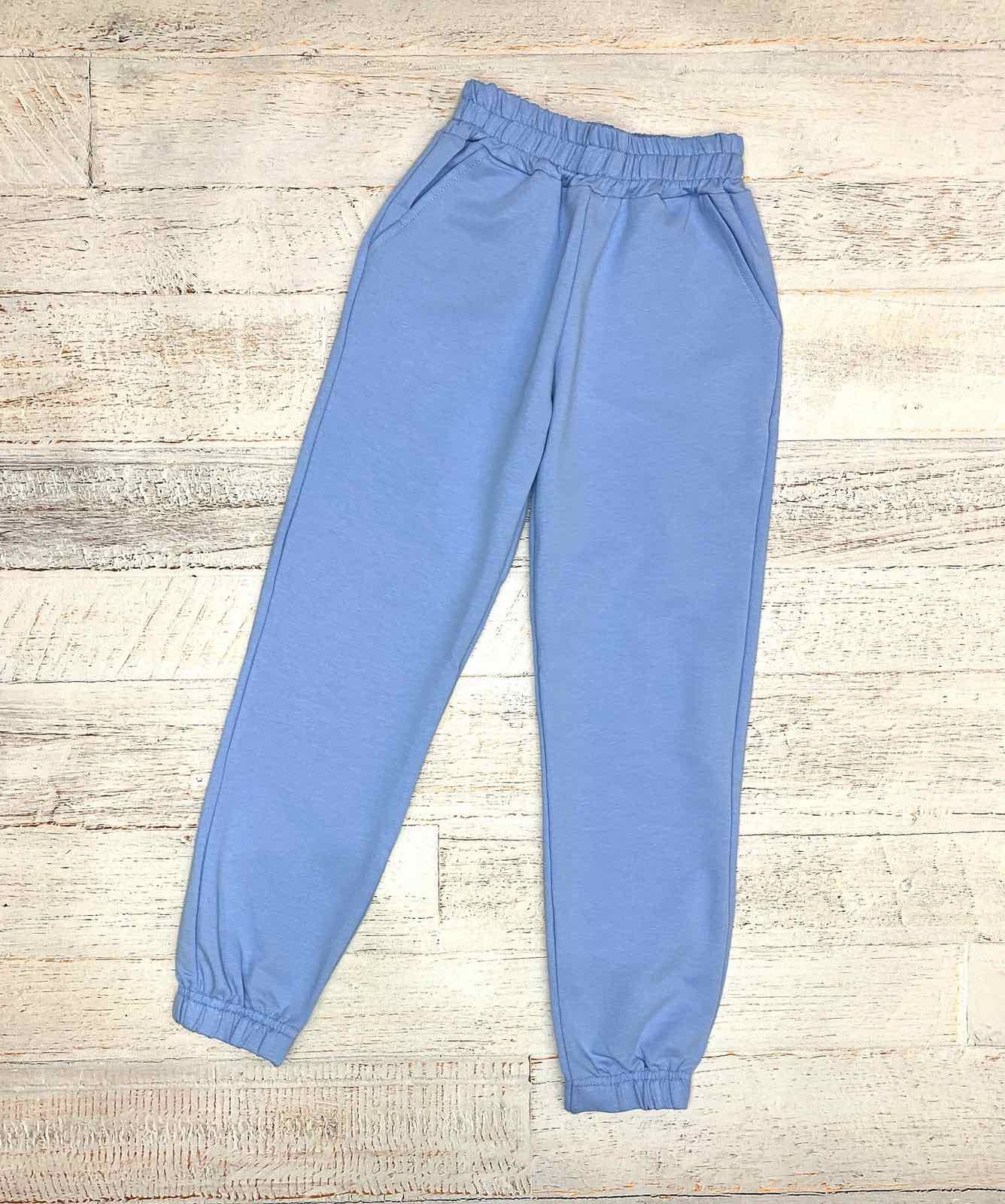 Штаны спорт LiMa kids (128-152) 2449 l.blue (деми)