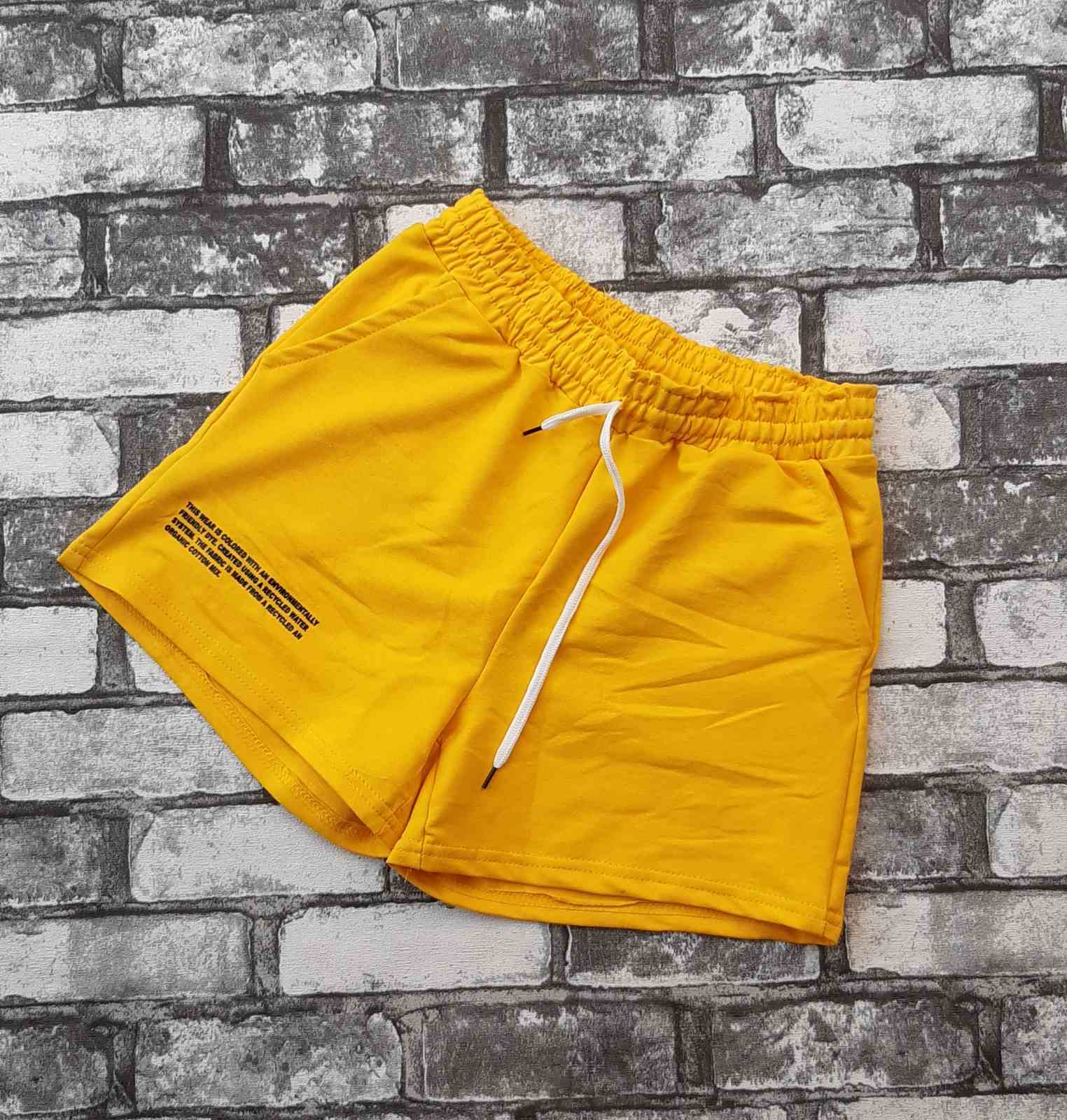 Шорты Sport style (44-52) SS19 yellow (лето)
