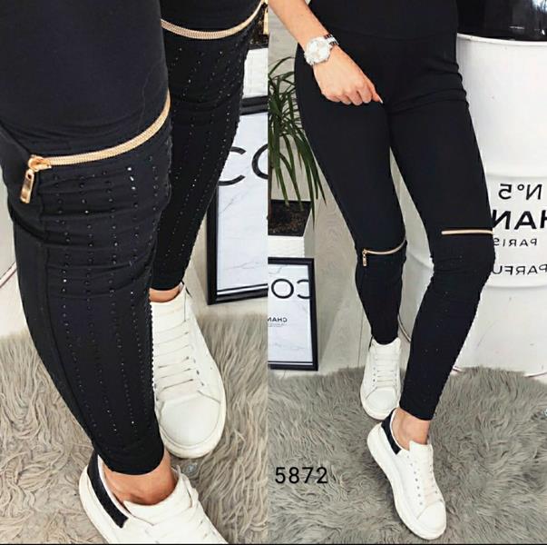 Лосины Sport style (S-XL) 5872 black (деми)