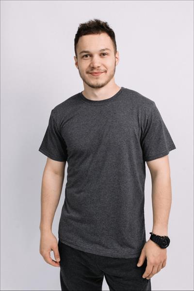 Футболка Sport style (M-2XL) 08 d.grey-old-1 (лето)