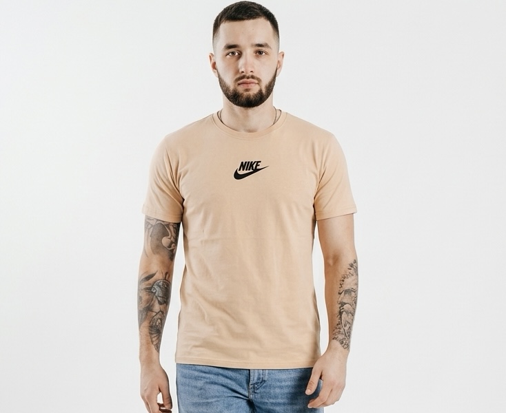 Футболка Sport style (46-54) 1-4 beige (лето)