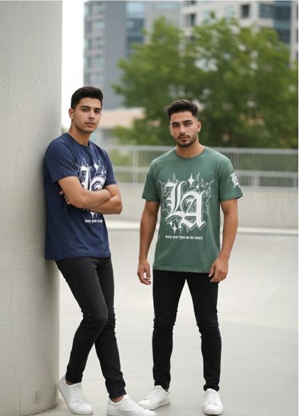 Футболка Style M.Clothes (S-2XL) SM93 green (лето)