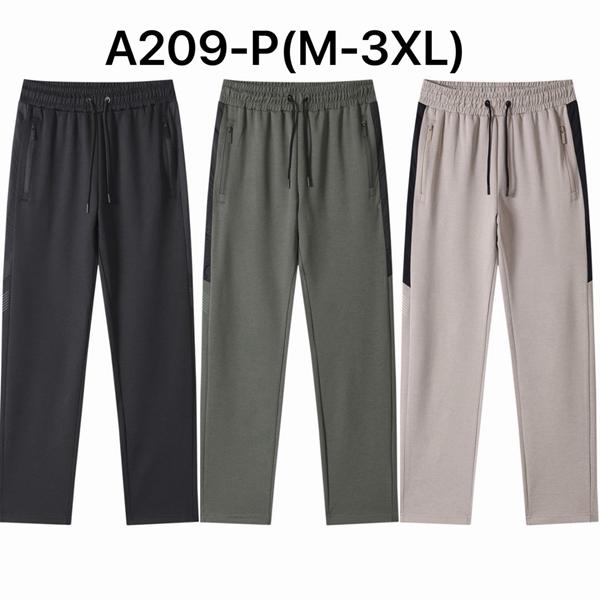 Штаны спорт Ale-Ate (M-3XL) A209P black (деми)