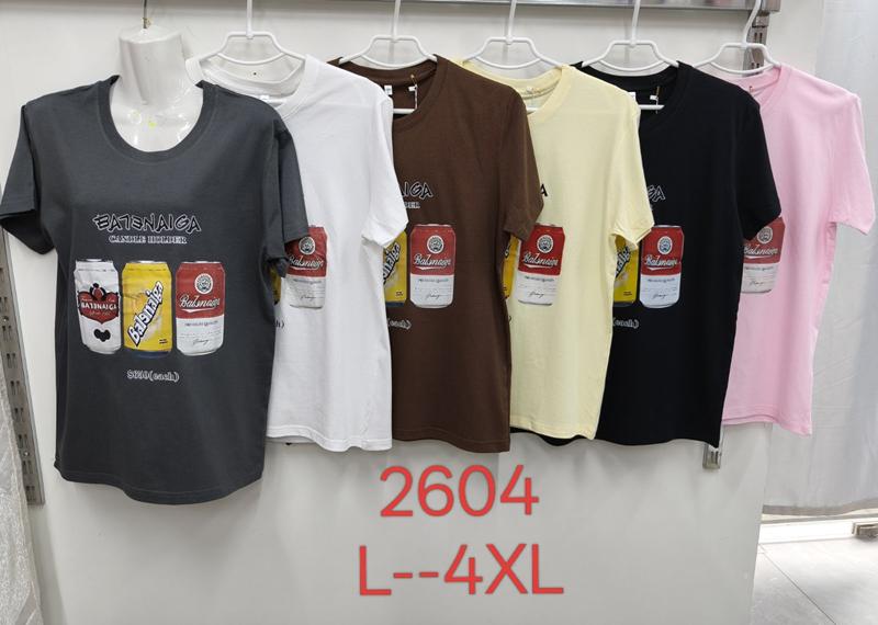 Футболка Xie (L-4XL) 2604 brown (лето)