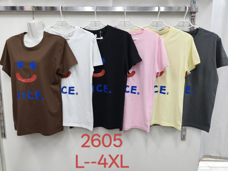 Футболка Xie (L-4XL) 2605 brown (лето)