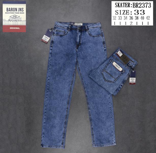 Джинсы Baron Jeans (32-42) 2373 blue (деми)