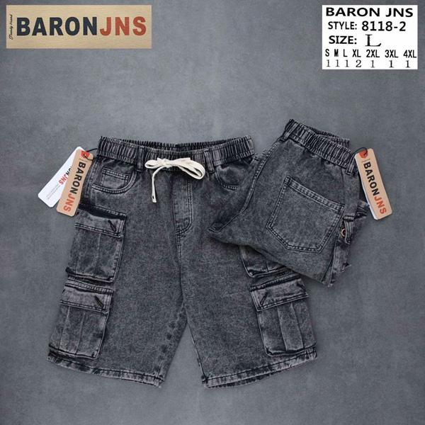 Шорты Baron Jeans (M-4XL) 8118-2 grey (лето)