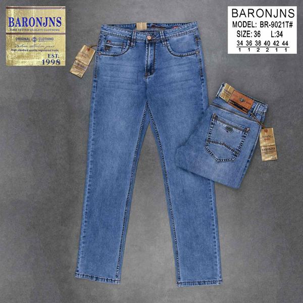 Джинсы Baron Jeans (34-44) BR9021 blue (деми)