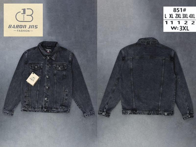 Куртка Baron Jeans (L-4XL) 851 d.grey (деми)
