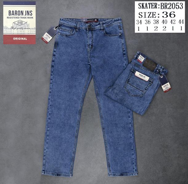 Джинсы Baron Jeans (34-44) 2053 blue (деми)