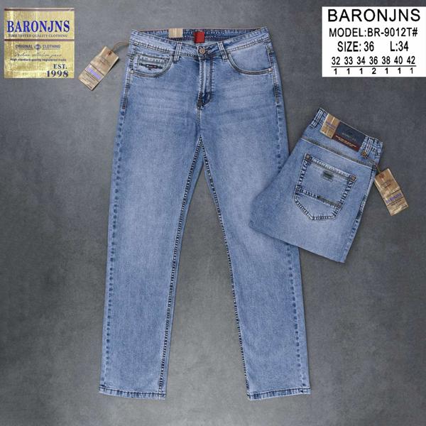 Джинсы Baron Jeans (32-42) BR9012 l.blue (деми)