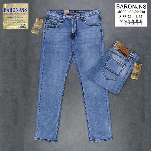 Джинсы Baron Jeans (32-40) BR9019 l.blue (деми)