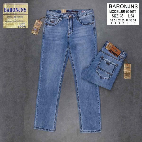 Джинсы Baron Jeans (30-38) BR9016 l.blue (деми)