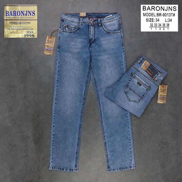 Джинсы Baron Jeans (32-38) BR9013 blue (деми)