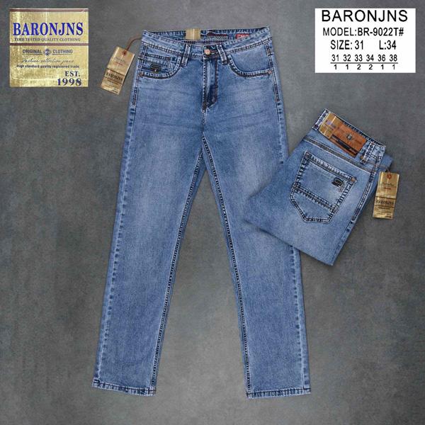 Джинсы Baron Jeans (31-38) BR9022 blue (деми)