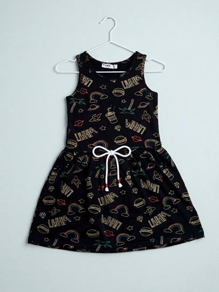 Платье Dino (110-140) DN616 black (лето)