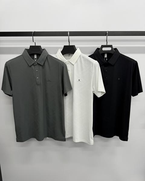 Футболка F.T.H (L-4XL) F1386 black (лето)