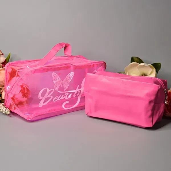 Косметичка Luna-bag (30*15*15) 24-323 pink (деми)
