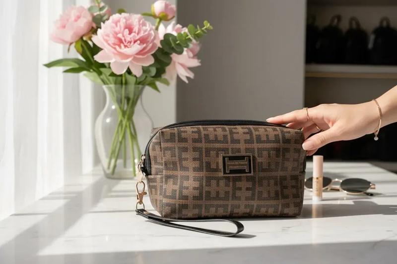 Косметичка Luna-bag (30*15*15) 24-388 brown (деми)