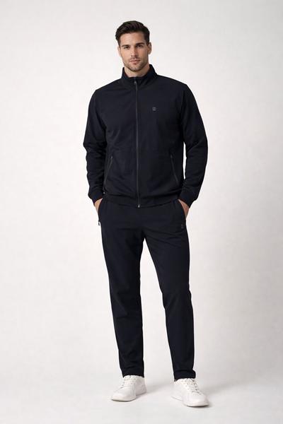 Костюм спорт AZT (M-3XL) 0215 navy (деми)