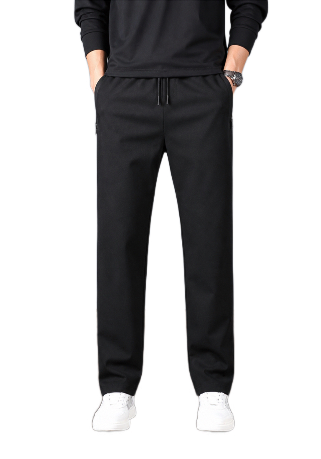 Штаны спорт ALIA (4XL-7XL) AL150 black (деми)