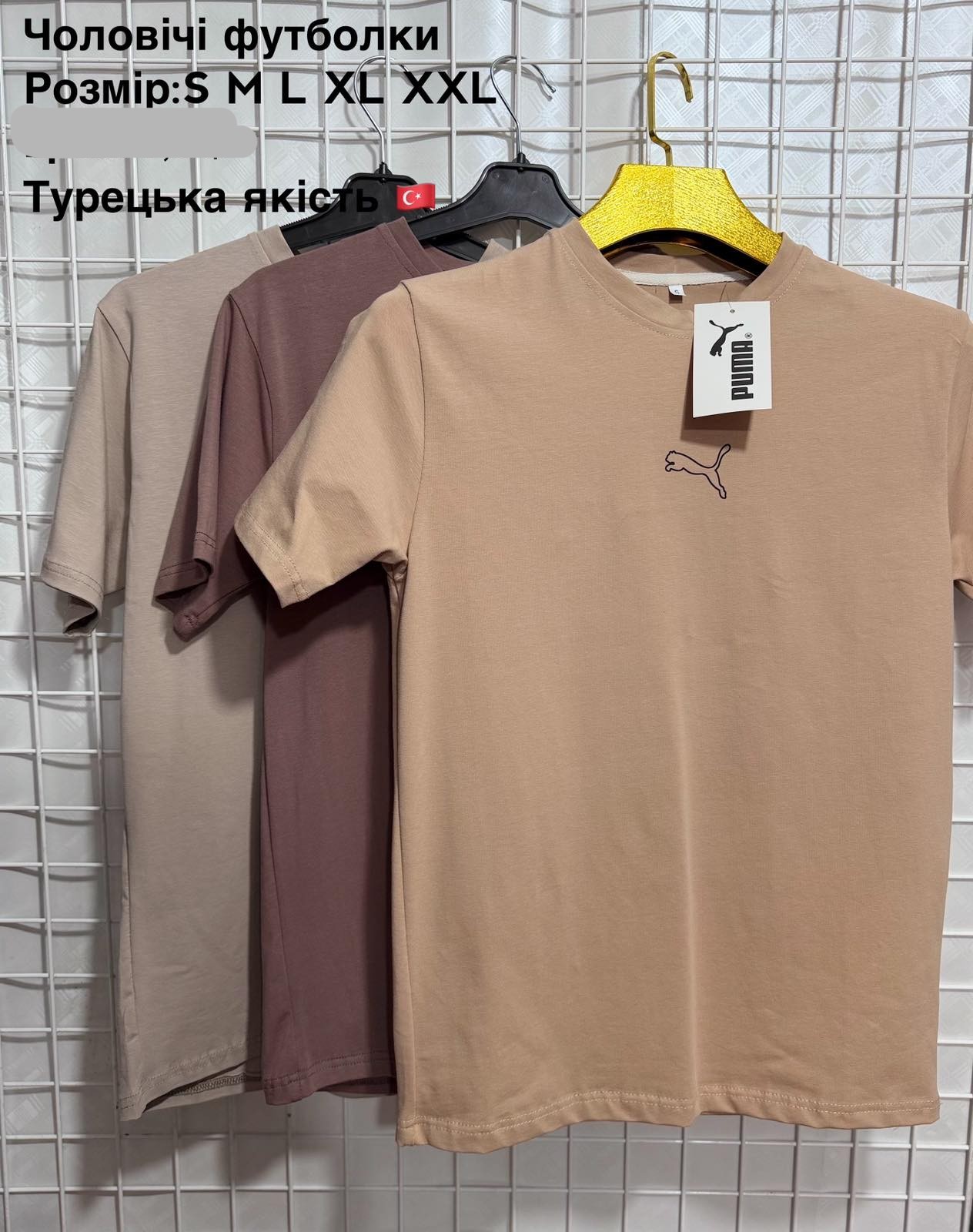 Футболка AXT (S-2XL) AX215 brown (лето)
