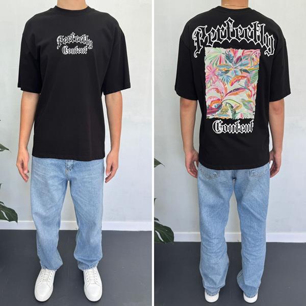 Футболка i8denim (S-XL) 90553 black (лето)