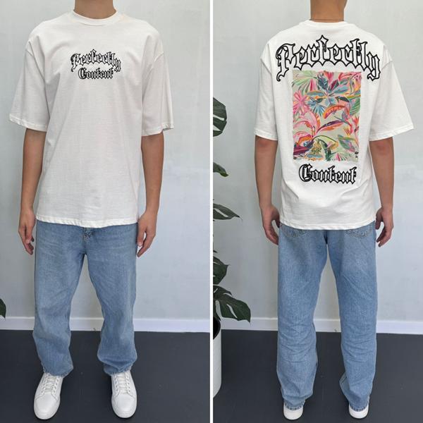 Футболка i8denim (S-XL) 90553 white (лето)
