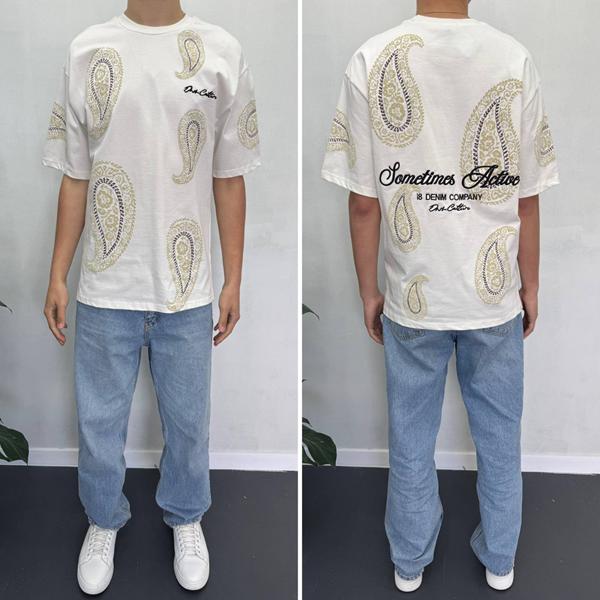 Футболка i8denim (S-XL) 90585 white (лето)