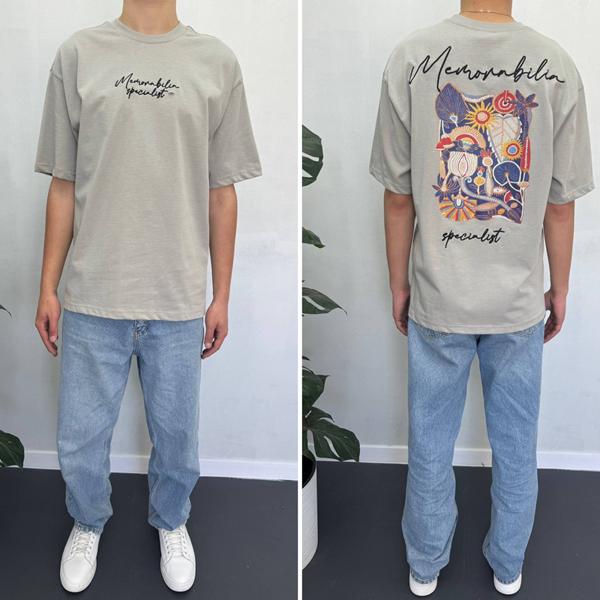 Футболка i8denim (S-XL) 90560 grey (лето)