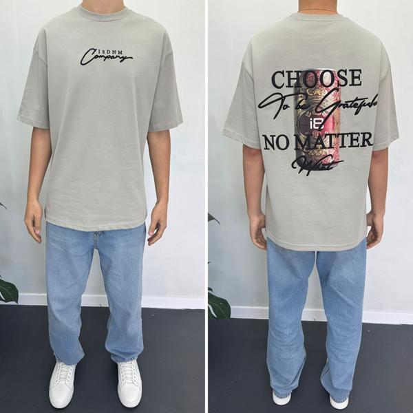 Футболка i8denim (S-XL) 90575 grey (лето)
