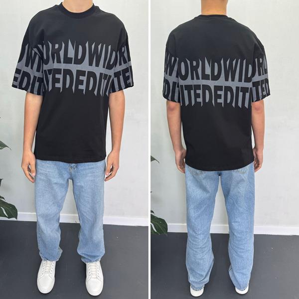 Футболка i8denim (S-XL) 90571 black (лето)