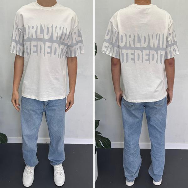 Футболка i8denim (S-2XL) 90571 white (лето)