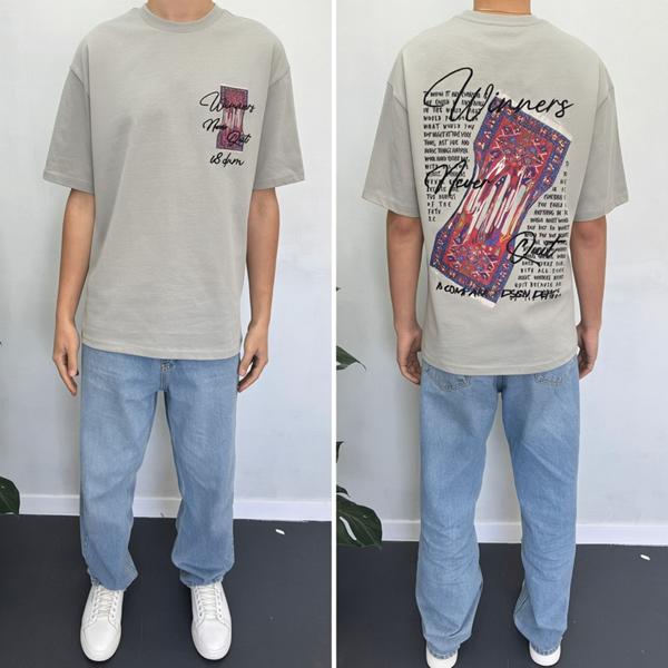 Футболка i8denim (S-2XL) 90579 grey (лето)