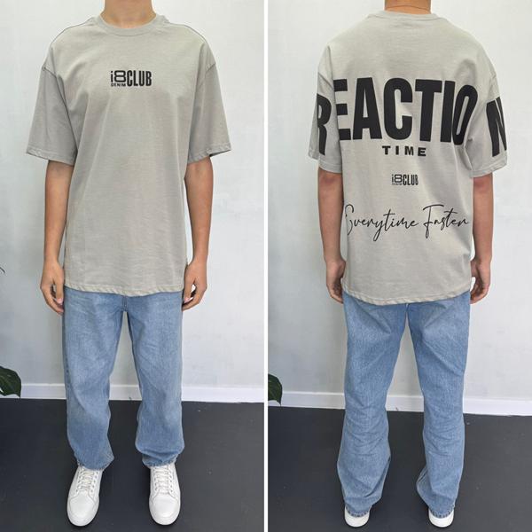 Футболка i8denim (S-2XL) 90557 grey (лето)