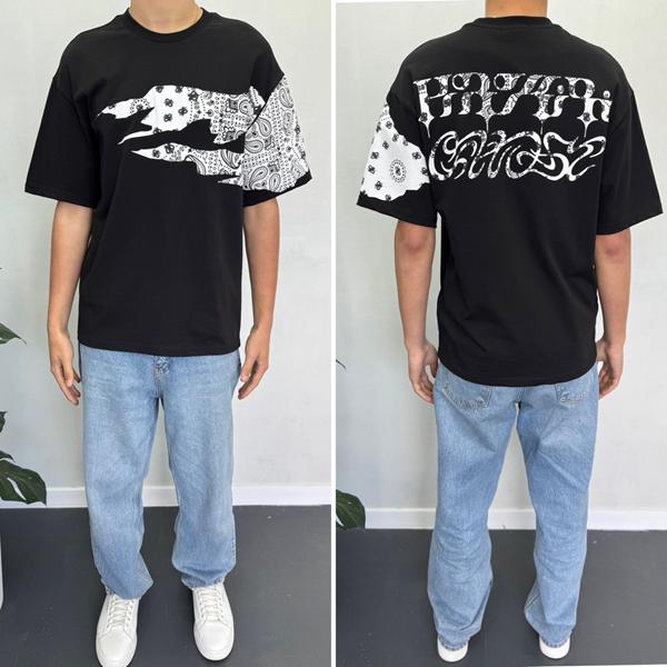 Футболка i8denim (S-2XL) 90567 black (лето)
