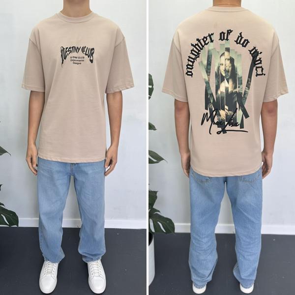 Футболка i8denim (S-2XL) 90576 beige (лето)