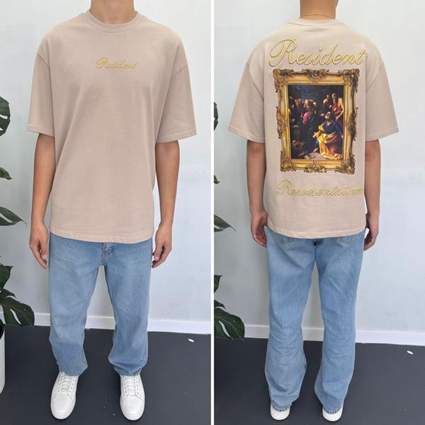 Футболка i8denim (S-2XL) 90554 beige (лето)