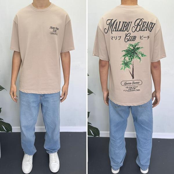 Футболка i8denim (S-2XL) 90561 beige (лето)